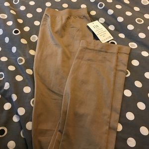 Tan legging/tights open foot