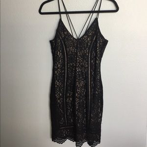 Black lace dress