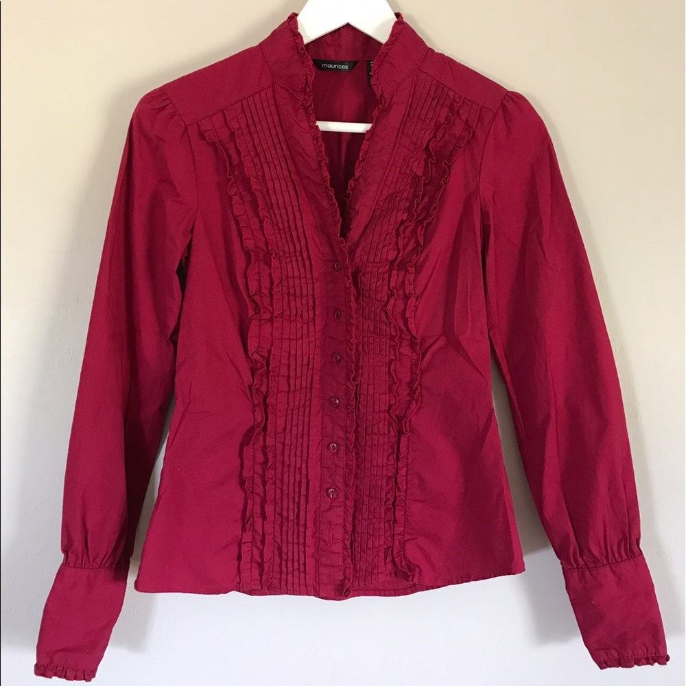 Button up blouse with pretty details