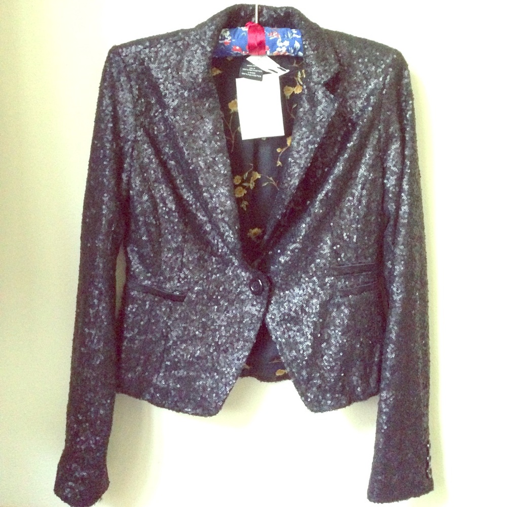 Black sequin blazer