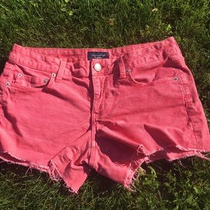American Eagle Corduroy Dusky Pink Shorts S 12
