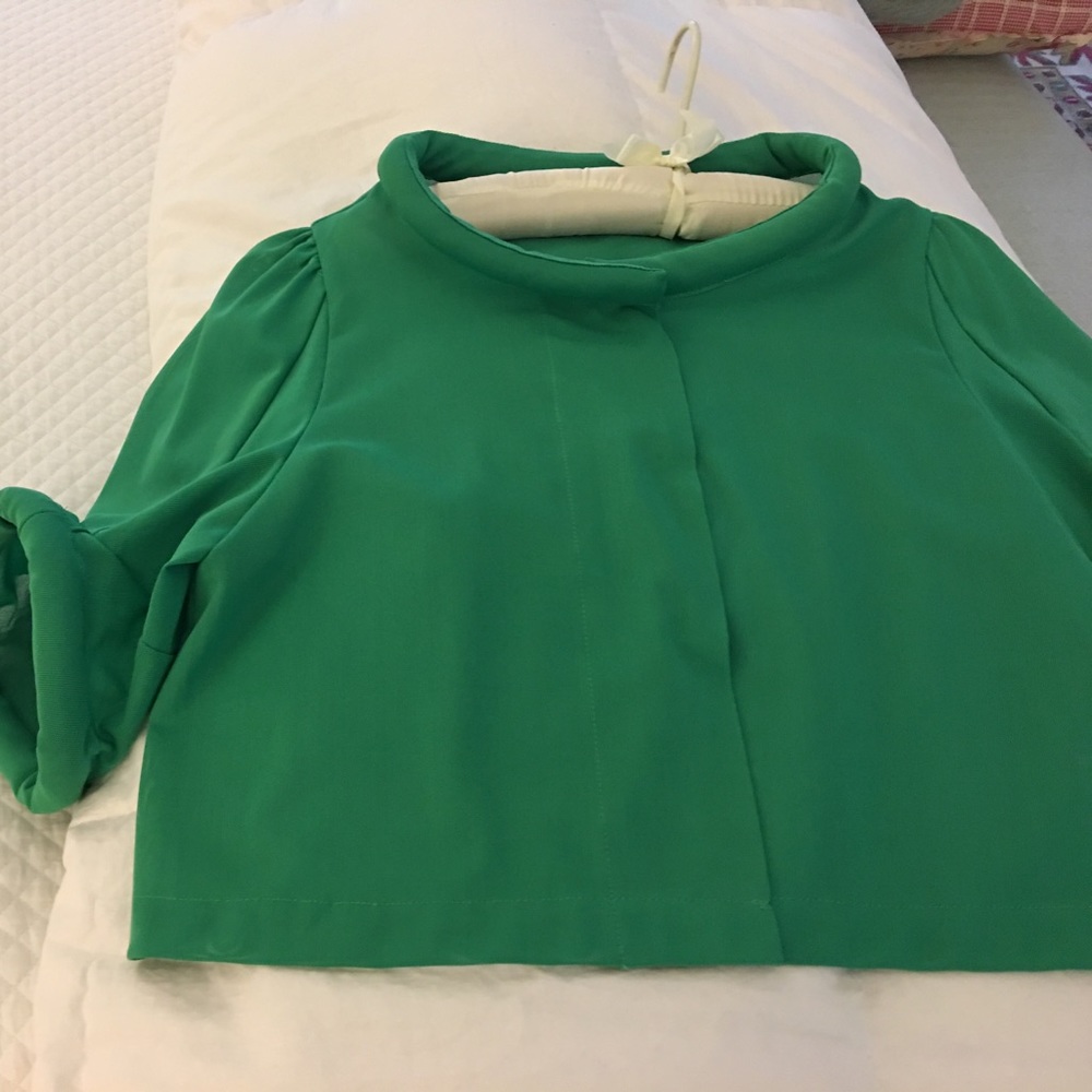 Unique designer green Audrey Hepburn collar!