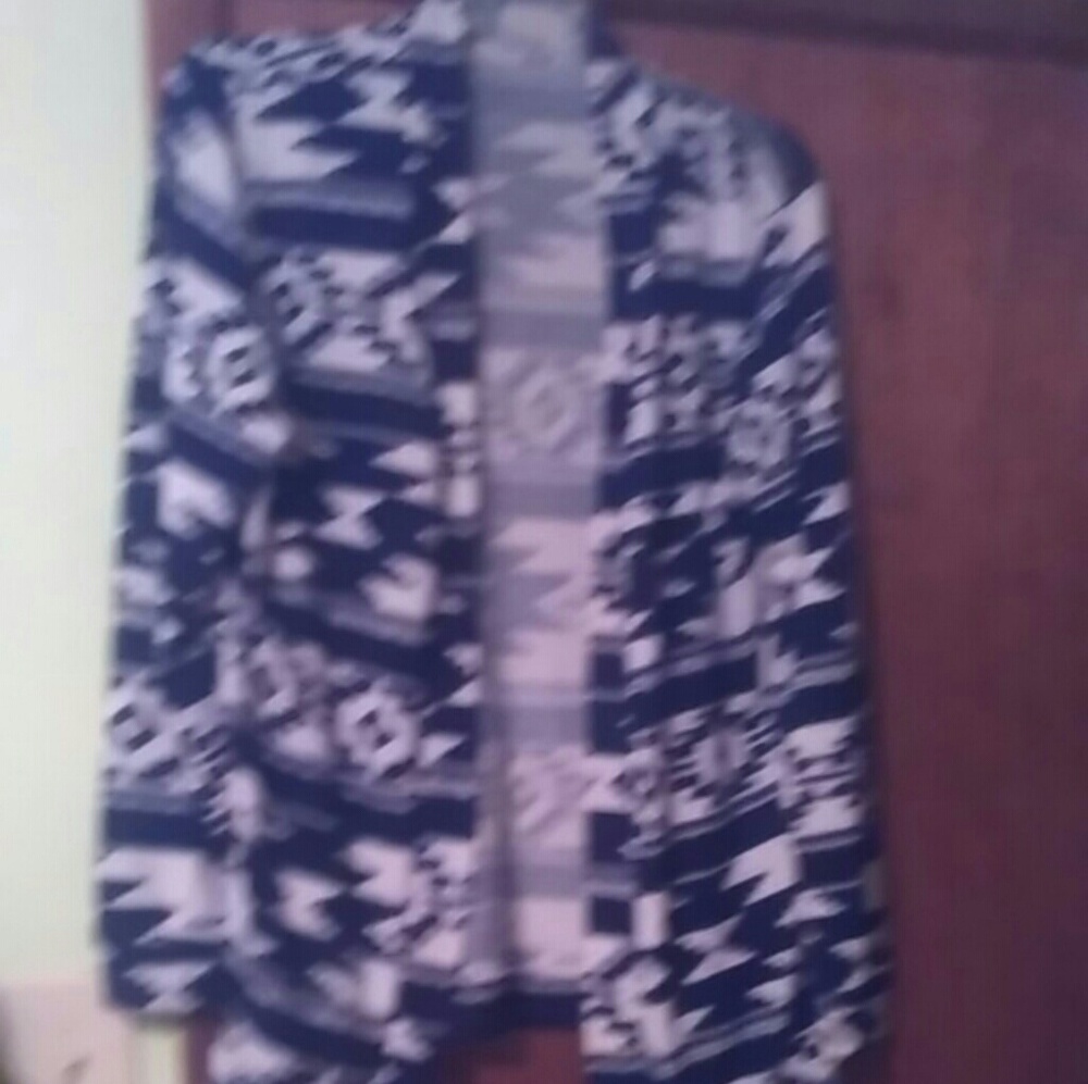 Aztec printed cardigan
