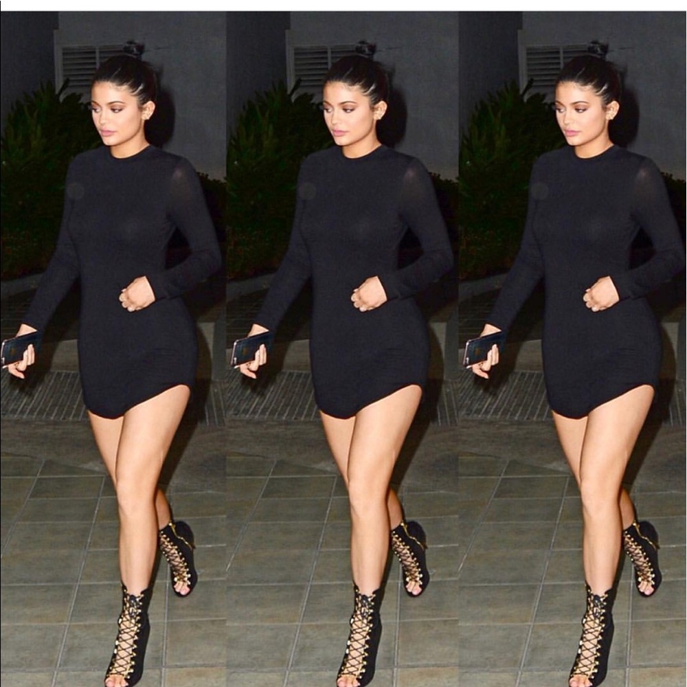 Long sleeve Mini Dress as seen on Kylie Jenner