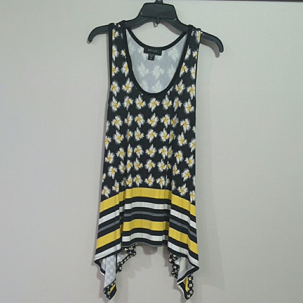 Asymmetrical summer tank top