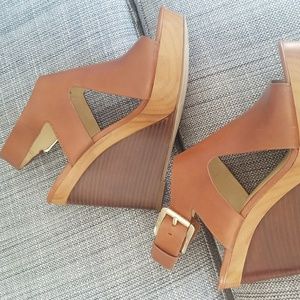 Michael Kors wood wedges