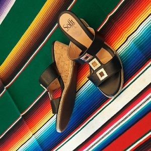 Women's Sofft black wedges size 7