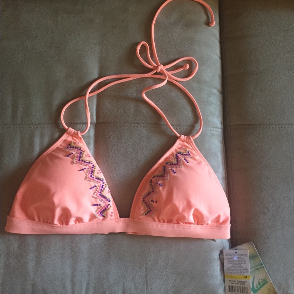 ✨NEW!! HOBIE🌟Beaded Bikini top!