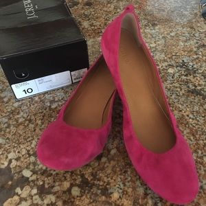 Fuchsia J.Crew flats