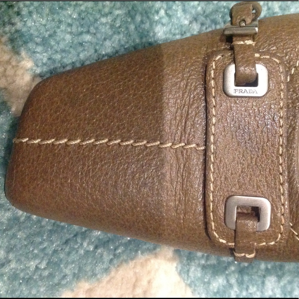PRADA Light Brown kitten heel size 37 1/2EU 7 US - Picture 6 of 6
