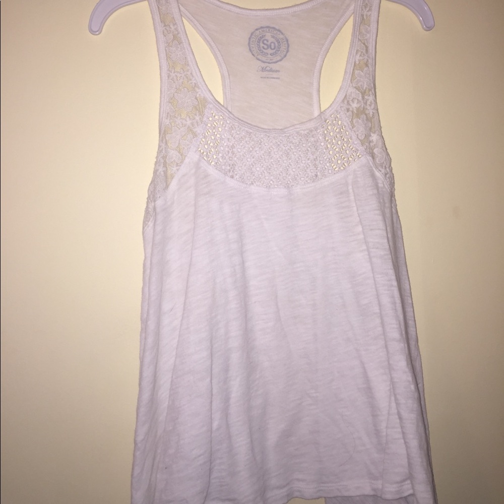 white tank top