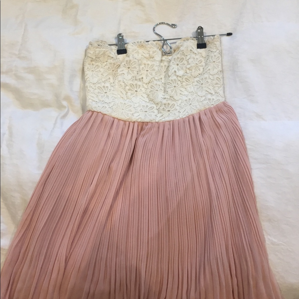 Lulus strapless dress!