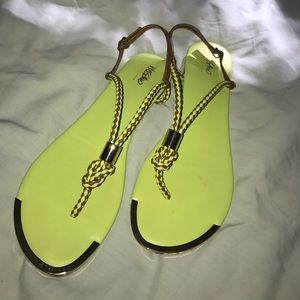 Yellow sandals
