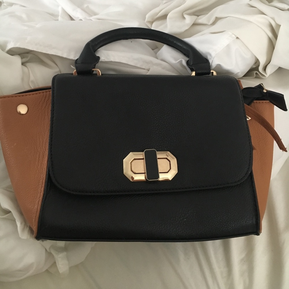 Cute black and brown handbag
