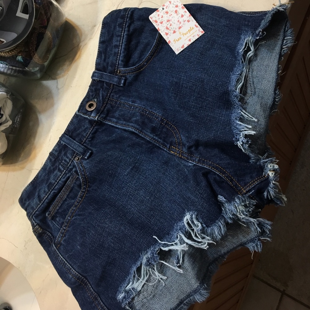 Free people jean shorts
