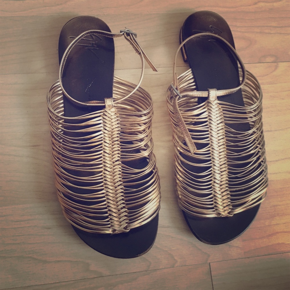 Giuseppe Zanotti sandals in copper