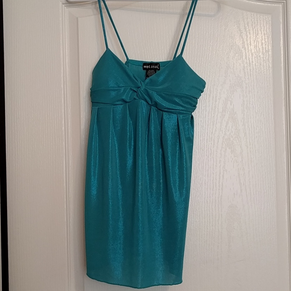 Metallicy Green Blouse
