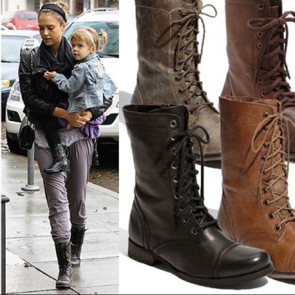Troopa combat boots Steve Madden