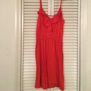Loft orange spring/summer/fall transitional dress!