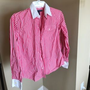 Ralph Lauren Pink pin stripe button down.