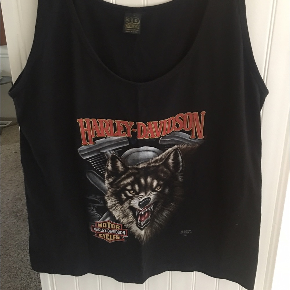 Vintage 1991 Harley Davidson tank top oversized
