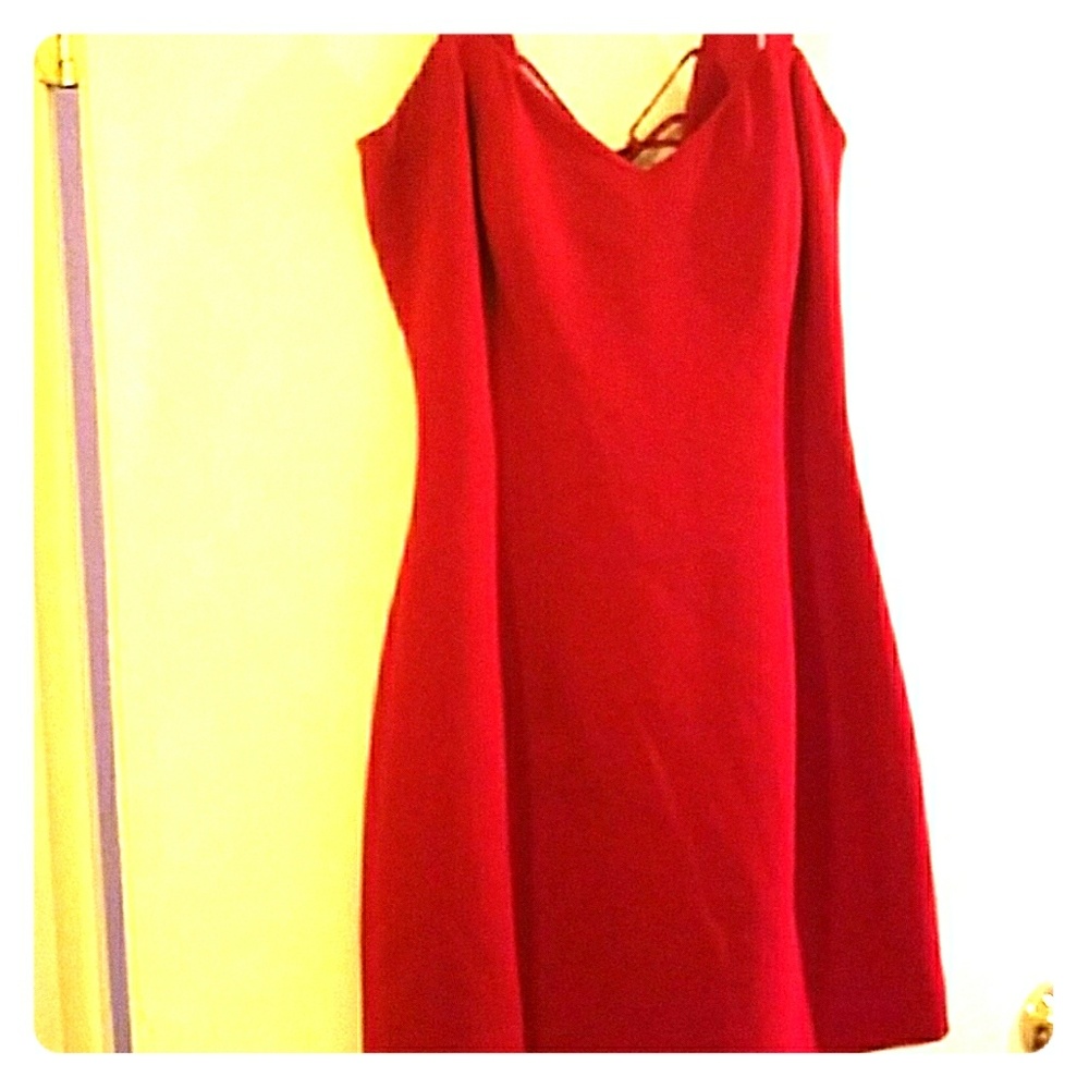 VINTAGEAndrea Polizzi red dress size 8