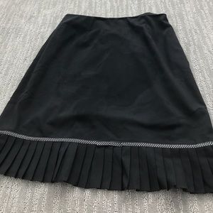 Black skirt with polka dot bow