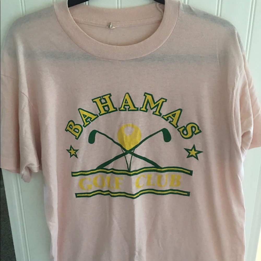 Bahamas beach gold club shirt