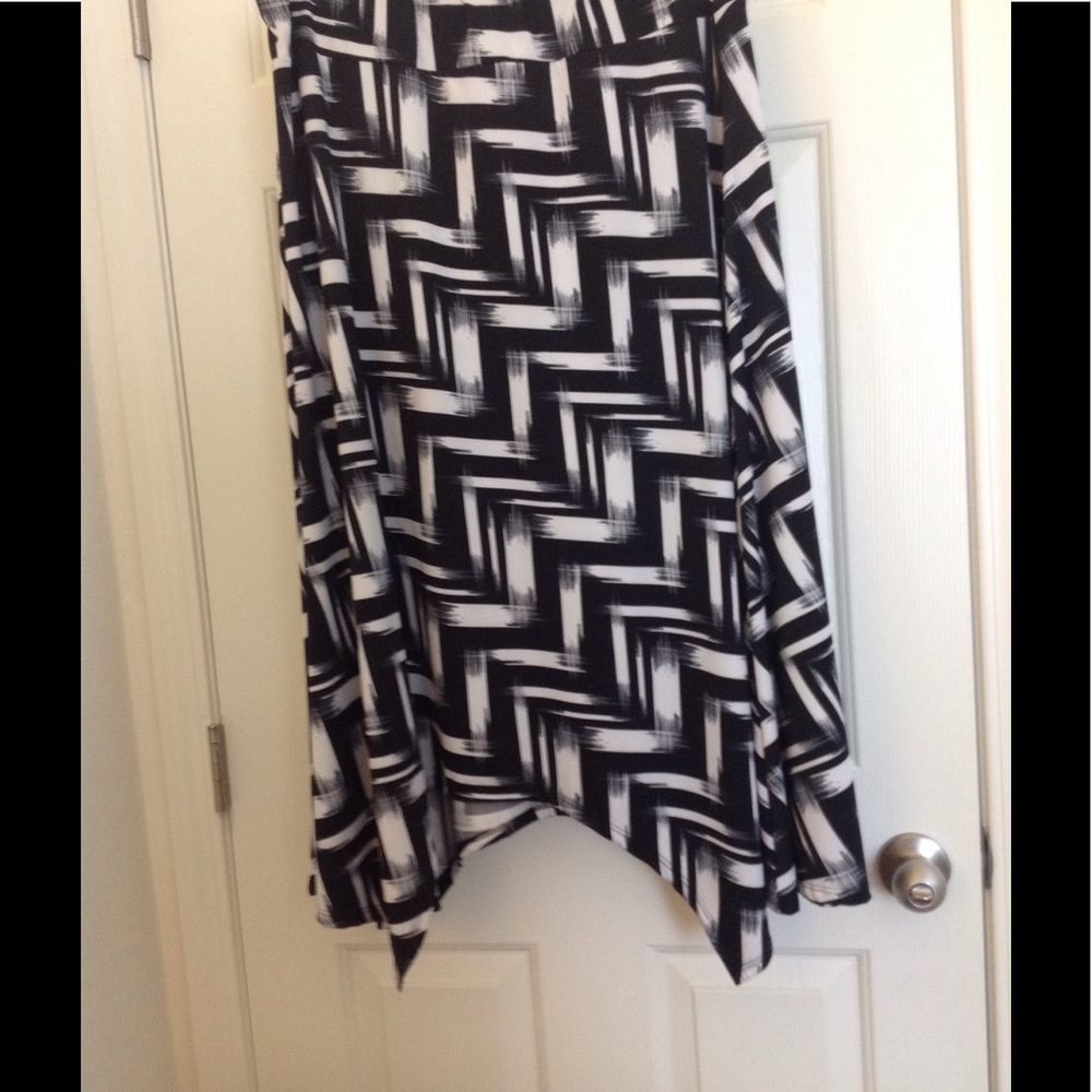 Black and white skirt