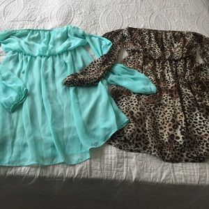 Off the shoulder dress bundle