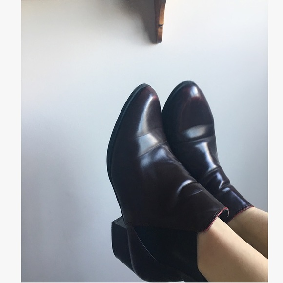 Zara Shoes - Dark Red Zara Chelsea Boots