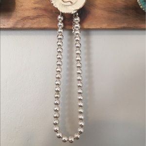 Silver Ball Necklace