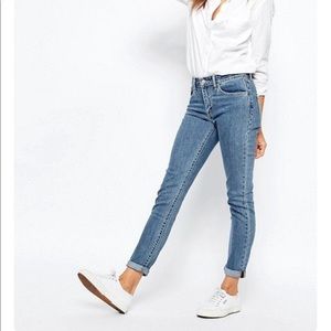High rise Levi skinny jeans