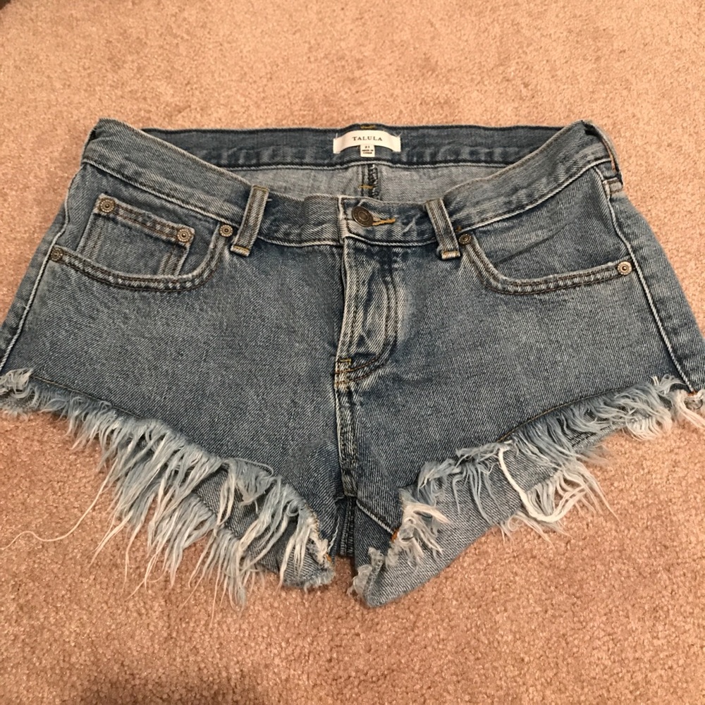 Grungy jean shorts