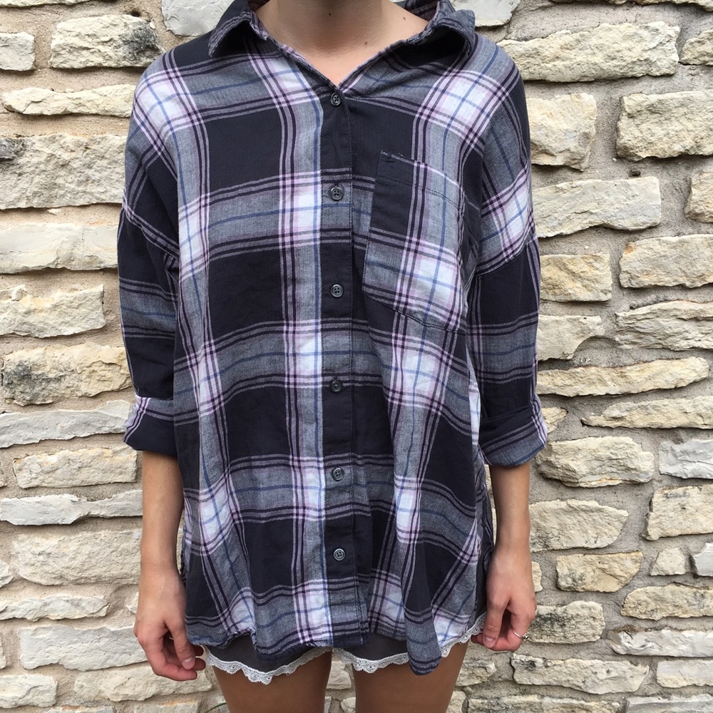 Pink and Grey Flannel