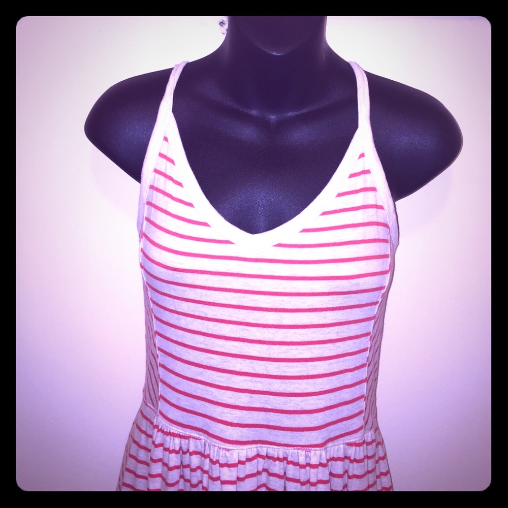BURNT ORANGE AND CREME-Esqué COLORED DRESS