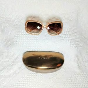Guess gold translucent women's sunglasses