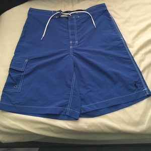POLO men's swim suit . Worn once NET is cut out