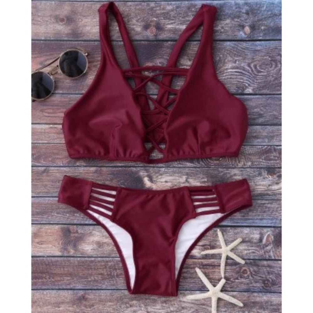 Adorable Maroon Bathing Suit 👙