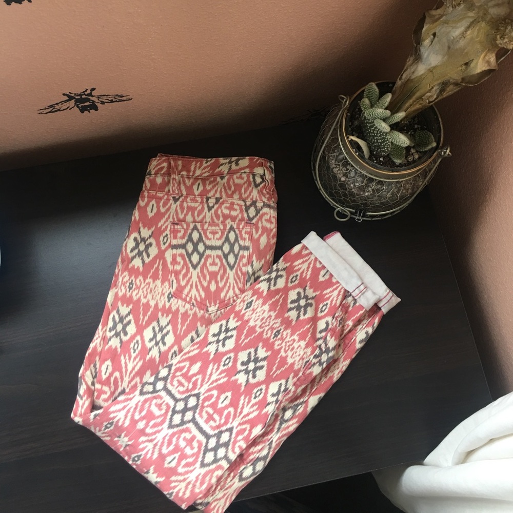 Aztec patterned jeans