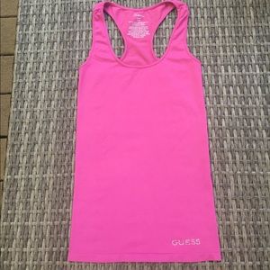 Pink Guess Racerback Tank