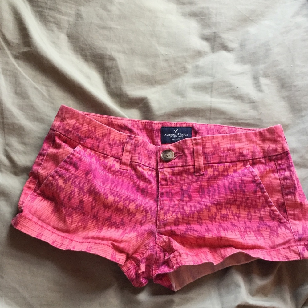 Pink Tribal Print shorts