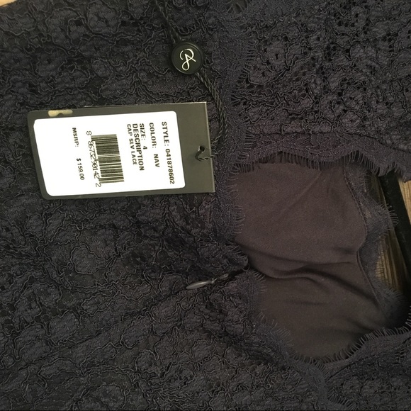 Adrianna Papell navy lace cocktail dress - Picture 3 of 3