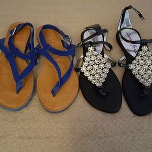 2 pairs of sandals