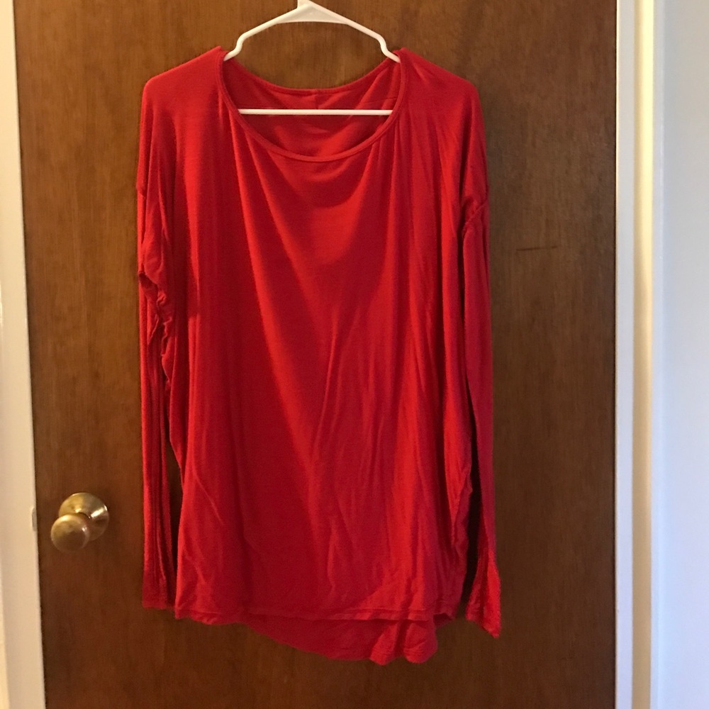 Red long sleeve shirt