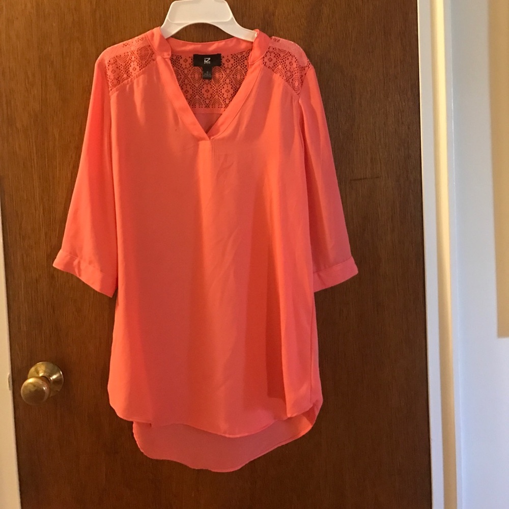 Coral long blouse