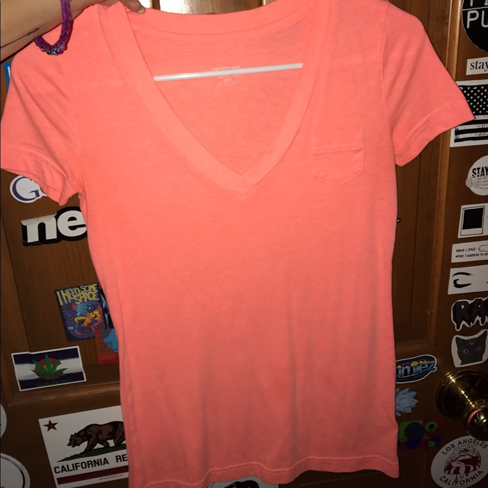 Pink v neck