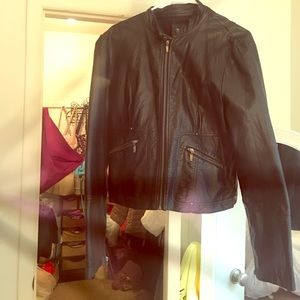 Leather BEBE jacket.