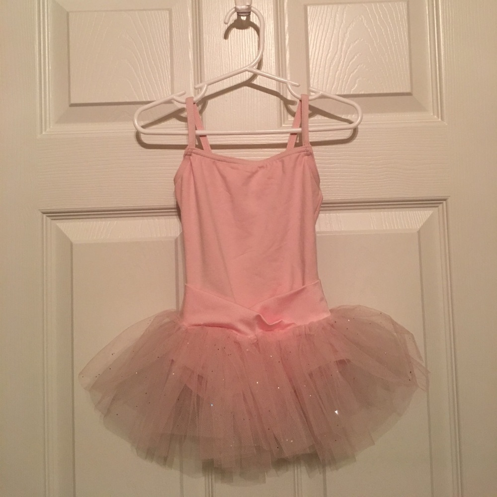 Capezio Ballet Dress-pink leotard w/attached skirt