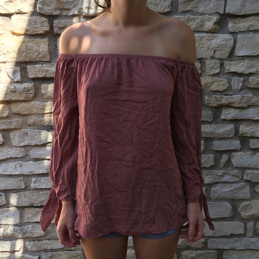 Long Sleeve Off The Shoulder Top